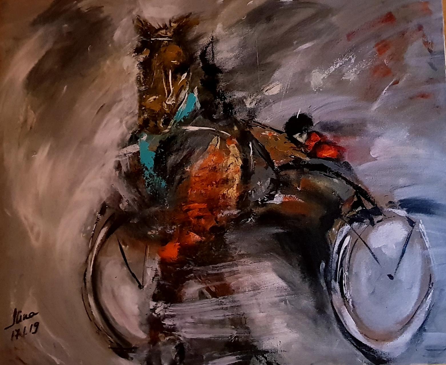 ArteDiAlina.com painting: if we will win, we are both winners